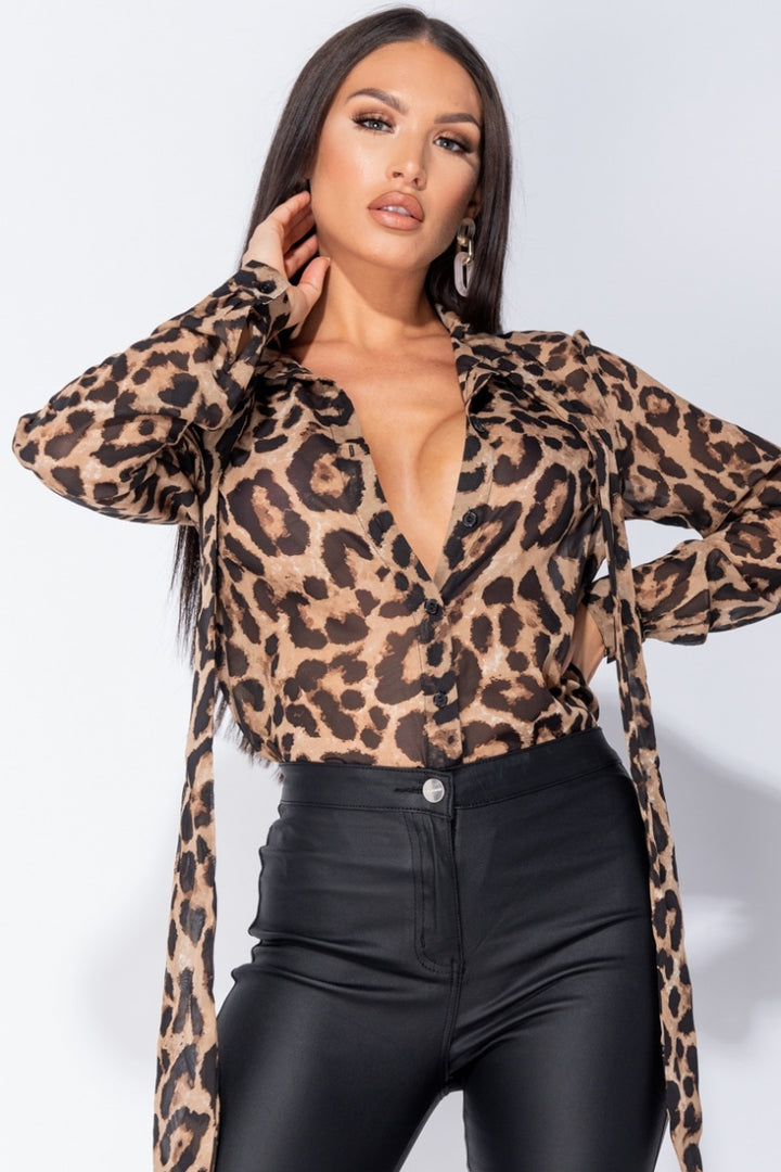 Biba 【 Leopard Jacquard Pussybow Blouse Women 】 ファッション レディースファッション トップス シャツ ブラウス レディ Julius Top In Leopard Love | Alice + Olivia